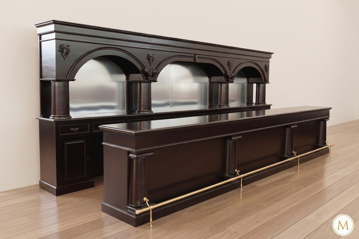 20ft Dark Mahogany Brunswick Saloon Bar
