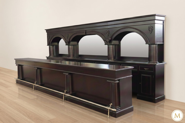 20ft Dark Mahogany Brunswick Saloon Bar