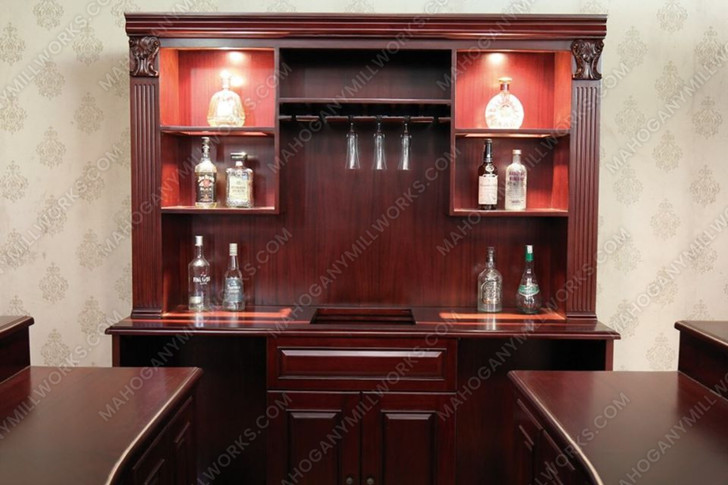 Regal Cherry U-Shape Horseshoe Pub Bar Set
