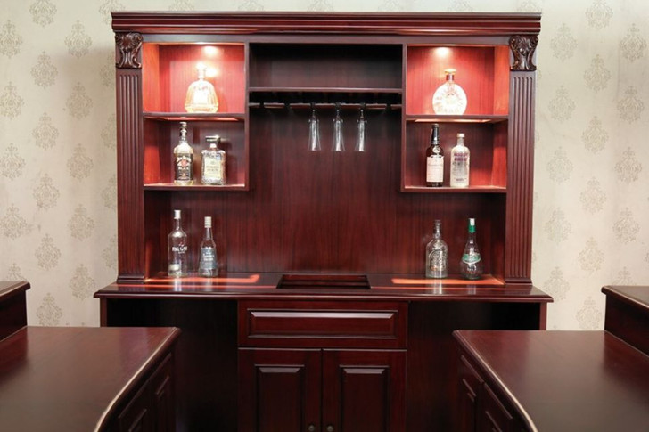 7.5ft Regal Cherry U-Shape Horseshoe Bar
