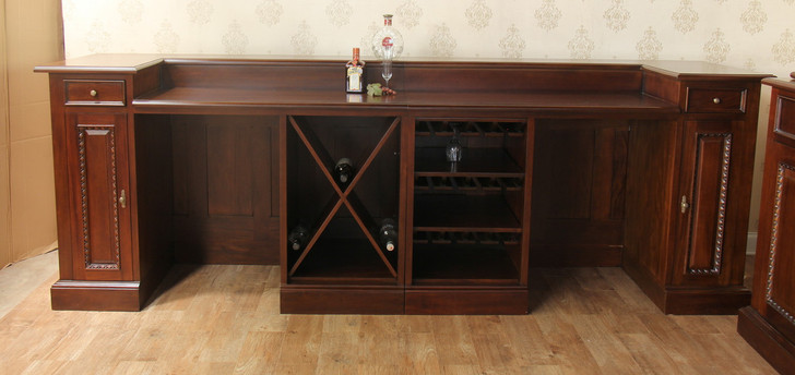 10ft Mahogany Victorian Saloon Pub Bar