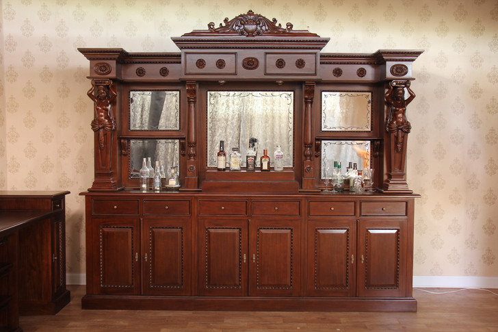 10ft Mahogany Victorian Saloon Pub Bar
