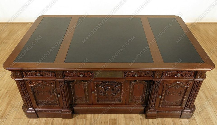 7ft Walnut President's Oval Office Resolute Desk Replica