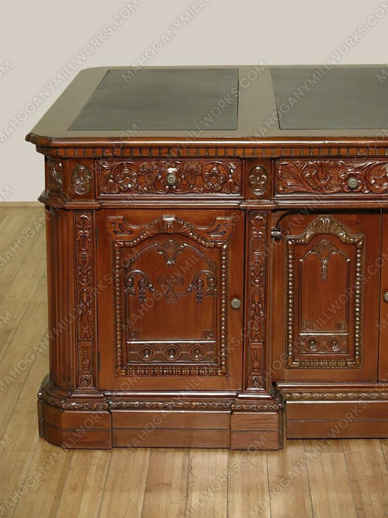 7ft Walnut President's Oval Office Resolute Desk Replica
