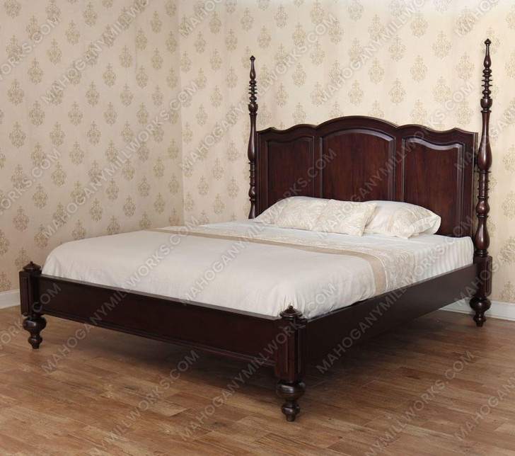 Mahogany Tobacco Doff Panel Bed