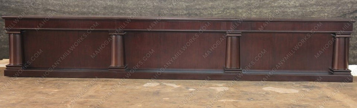 20ft Solid Mahogany Saloon Bar Front