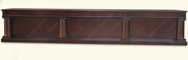 20ft Solid Mahogany Saloon Bar Front