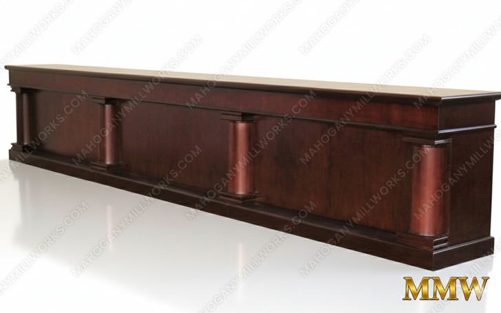 20ft Mahogany Saloon Bar Front