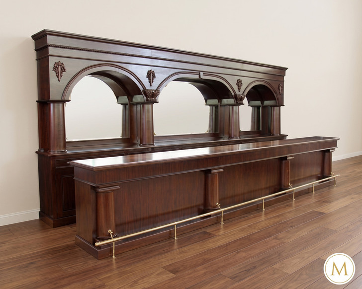 20ft Mahogany Saloon Bar Front