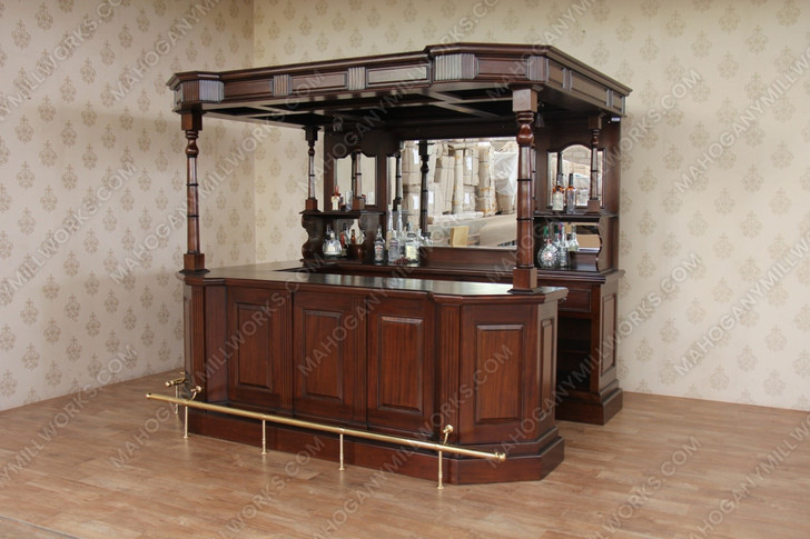 8.5ft Traditional Mahogany Canopy Bar