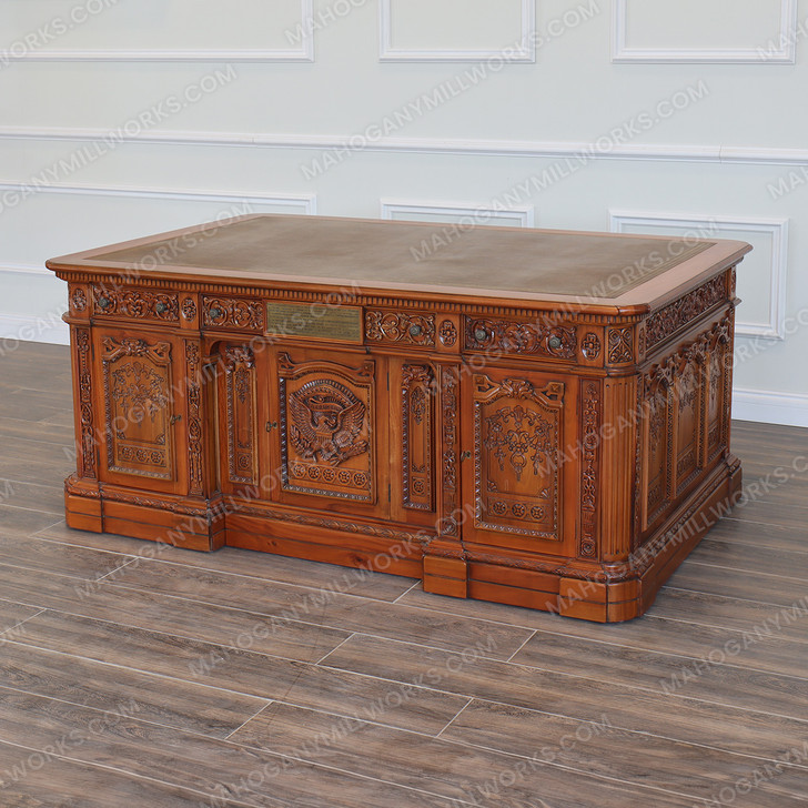 6ft Natural Mahogany Presidential Resolute Desk