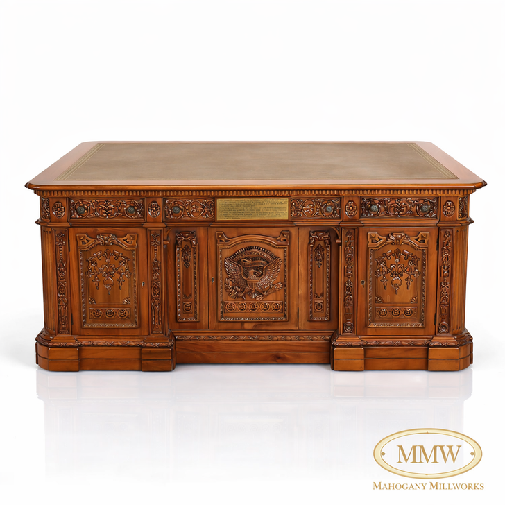 6ft Natural Mahogany Presidential Resolute Desk