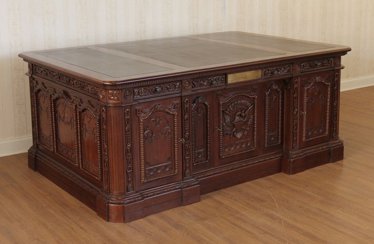 6.5ft Mahogany Presidential Resolute Desk (For Tall People)