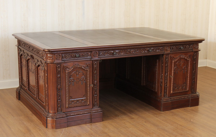 6.5ft Mahogany Presidential Resolute Desk (For Tall People)