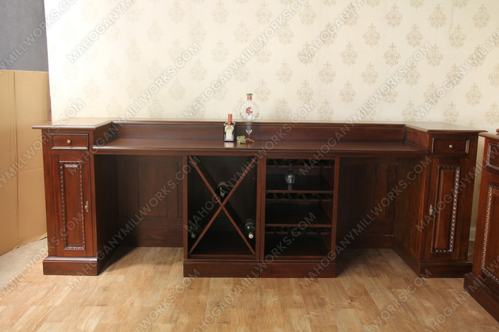 10.5ft Victorian Walnut Lady Saloon Pub Bar