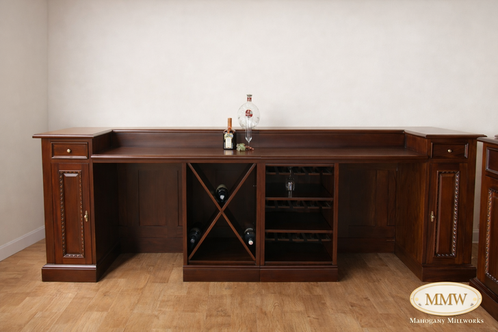 10.5ft Mahogany/Walnut Victorian Lady Saloon Bar