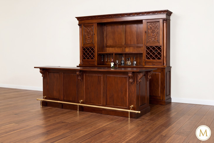 9ft Mahogany Home Studio Pub Bar