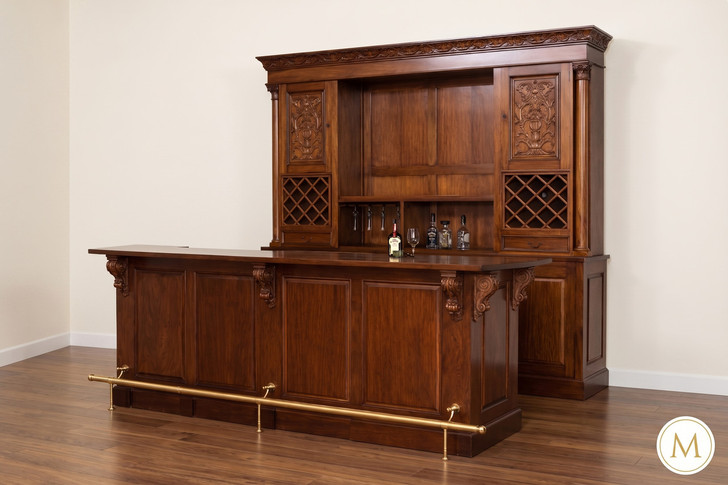 9ft Mahogany Home Studio Pub Bar
