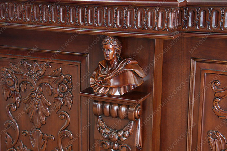 The Belmont 15ft Ornate Gothic Lion Bar