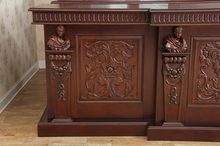 15ft Solid Mahogany Gothic Hand Crafted Bar