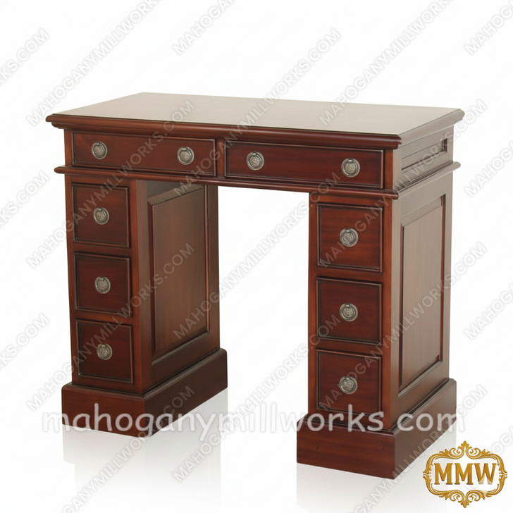 Small Double Pedestal Desk