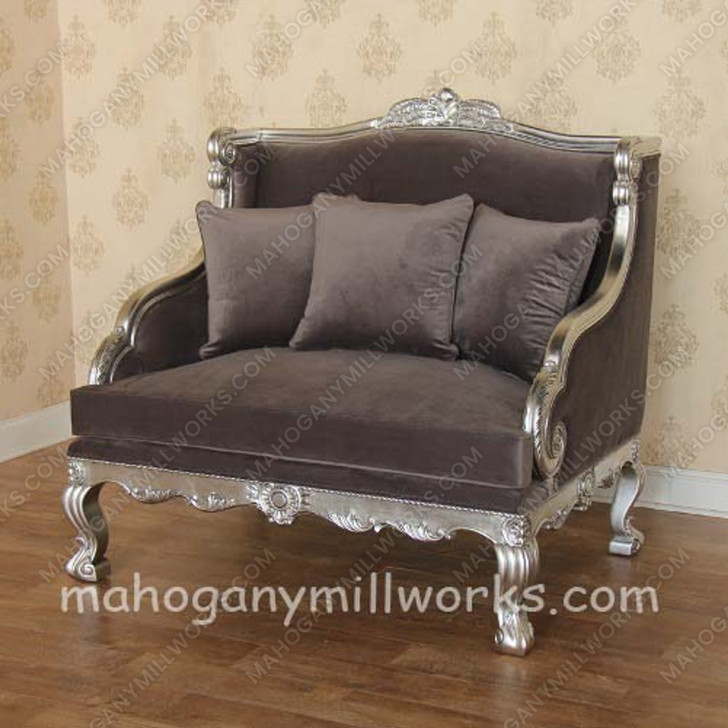 Mahogany Neoclassical Sofa Chair
