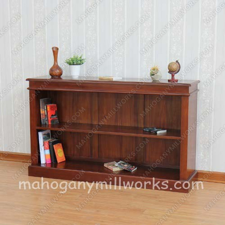 Mahogany Small Open Bookcase
