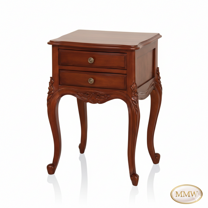 Mahogany Provincial Nightstand Bedside Table