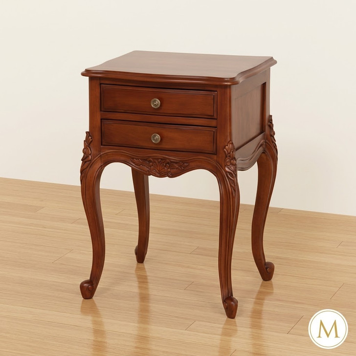 Mahogany Provincial Nightstand Bedside Table