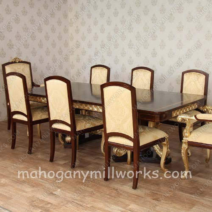 10pc French Empire Inlay Dining Room Set