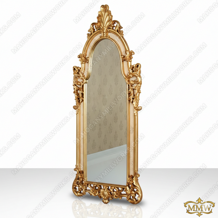 French Gold Wall Mirror (W30 x H79)
