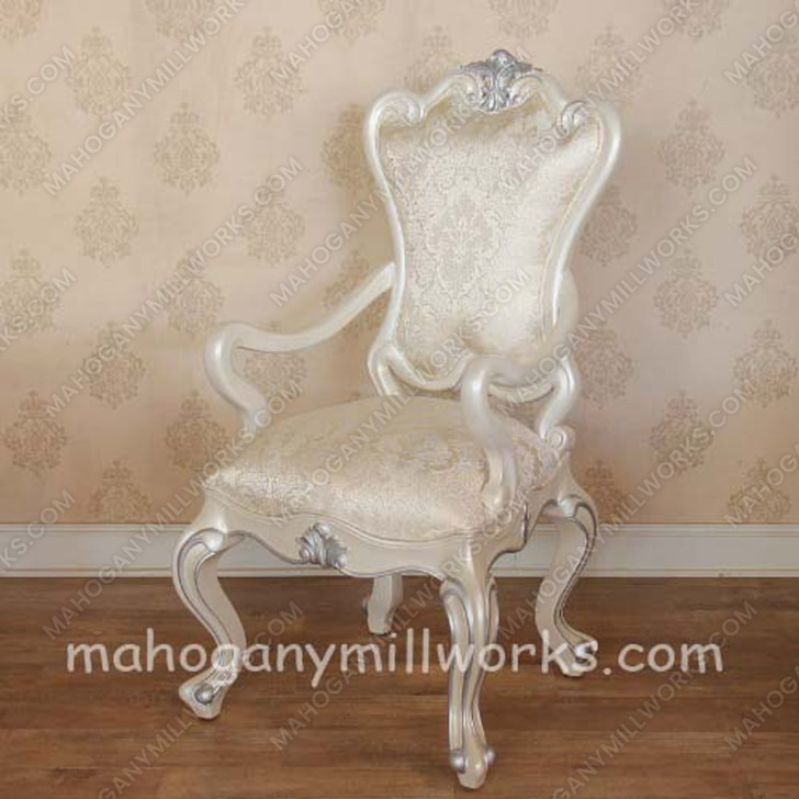 Pearl White Fairhaven Dining Arm Chair