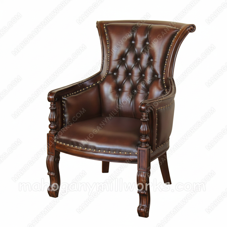 Genuine Leather Executive Office Guest Chair