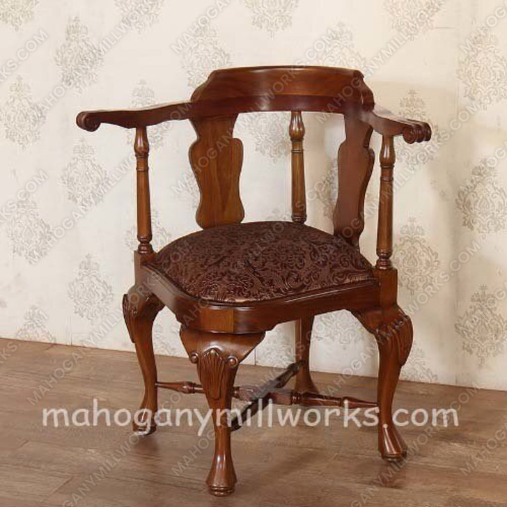 Mahogany Queen Anne Corner Chair