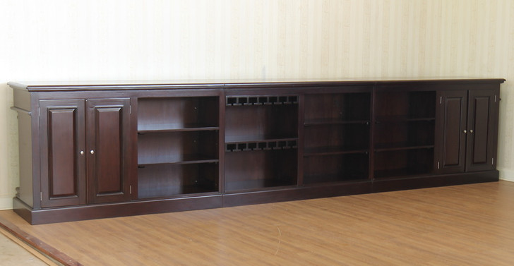 16ft Dark Mahogany Brunswick Saloon Pub Bar