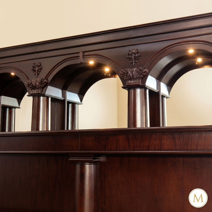 16ft Dark Mahogany Brunswick Saloon Pub Bar