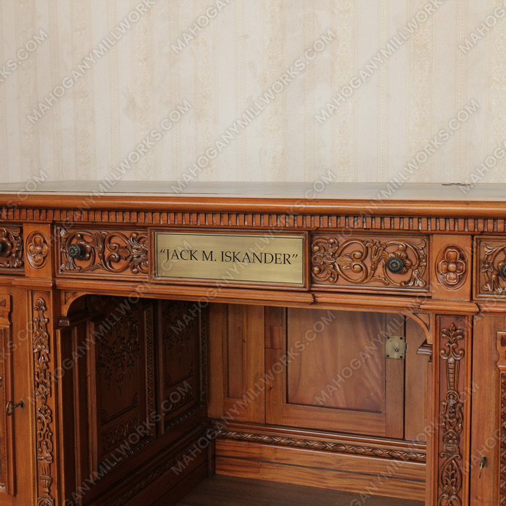 Custom 6ft Mahogany Presidential Oval Office Resolute Desk (6ft x 36"D)