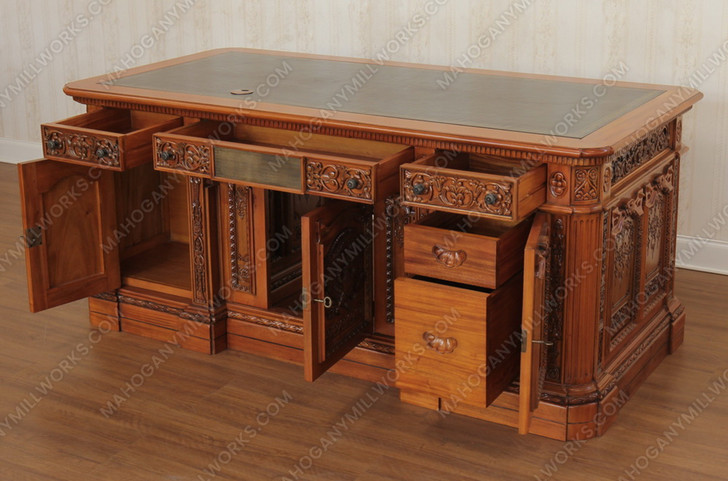 6ft Mahogany Presidential Oval Office Resolute Desk (6ft x 36"D)