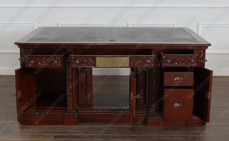 6ft Dark Walnut Presidential Resolute Desk Replica (6ft x 36"D)