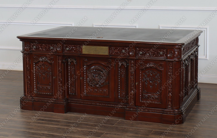 6ft Dark Walnut Presidential Resolute Office Desk Replica (6ft x 36"D)