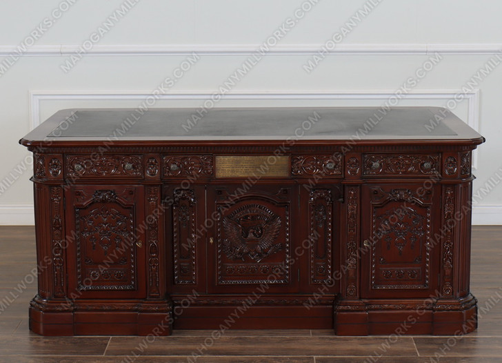 6ft Dark Walnut Presidential Resolute Office Desk Replica (6ft x 36"D)
