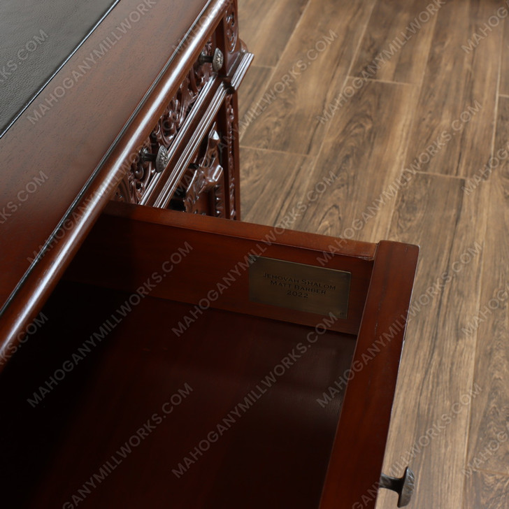 6ft Dark Walnut Presidential Resolute Desk Replica (6ft x 36"D)