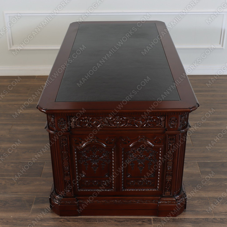 6ft Dark Walnut Presidential Resolute Office Desk Replica (6ft x 36"D)
