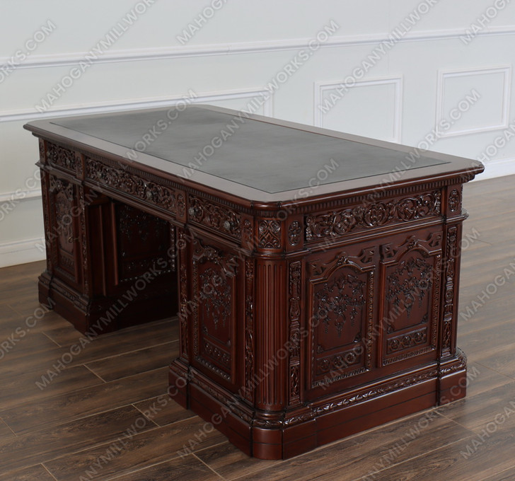 6ft Dark Walnut Presidential Resolute Desk Replica (6ft x 36"D)