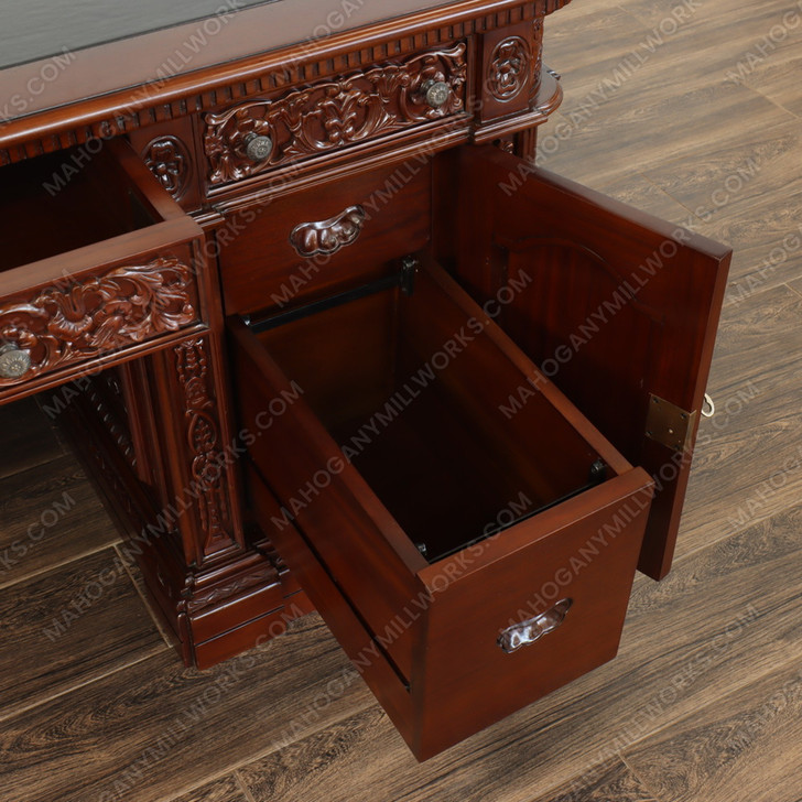 6ft Dark Walnut Presidential Resolute Desk Replica (6ft x 36"D)