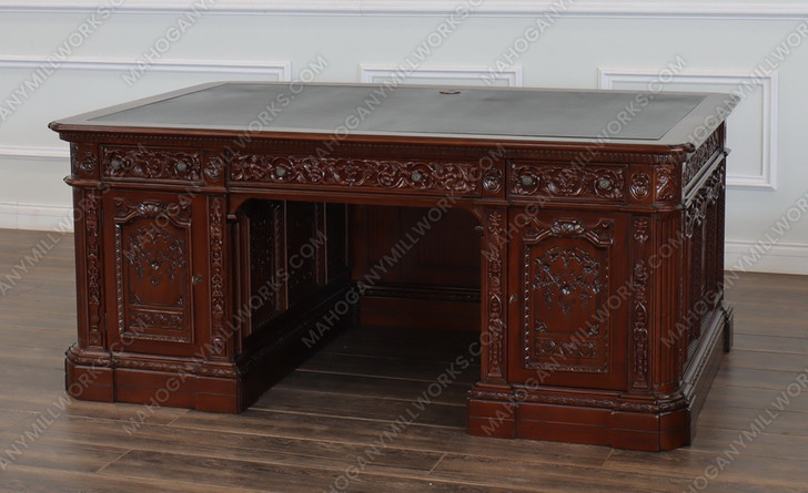 6ft Dark Mahogany Presidential Resolute Desk Replica (6ft x 36"D)