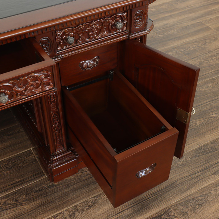6ft Dark Mahogany Presidential Resolute Desk Replica (6ft x 36"D)