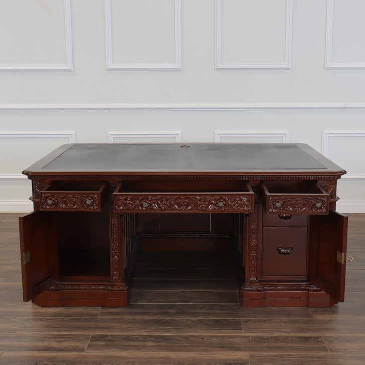6ft Dark Mahogany Presidential Resolute Desk Replica (6ft x 36"D)