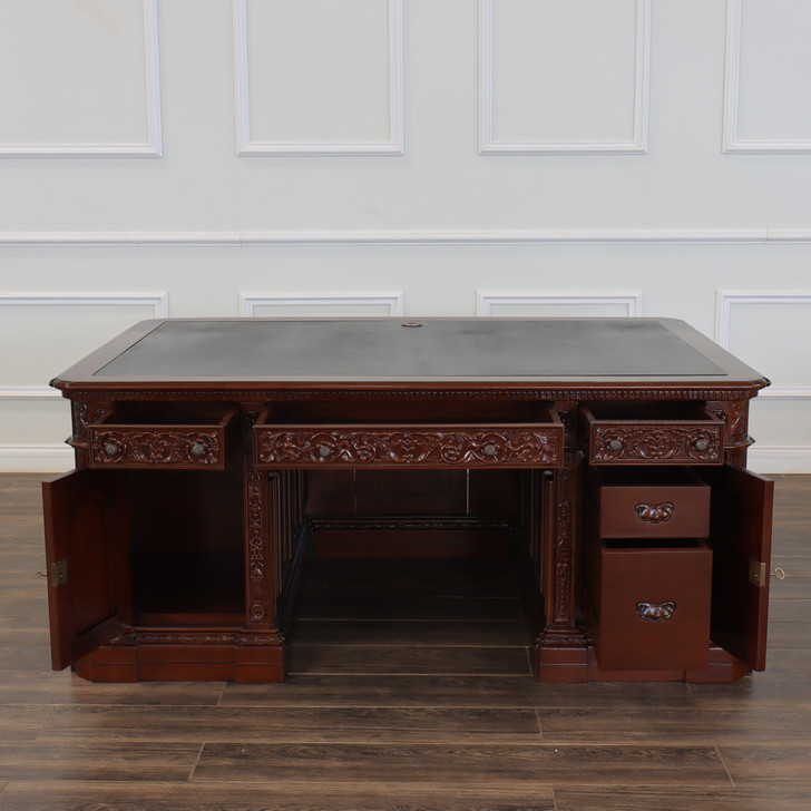 6ft Dark Mahogany Presidential Resolute Desk Replica (6ft x 36"D)