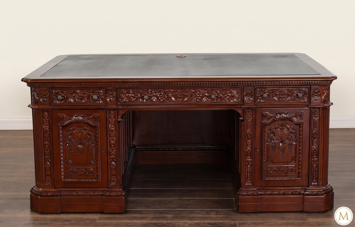 6ft Dark Mahogany Presidential Resolute Desk Replica (6ft x 36"D)